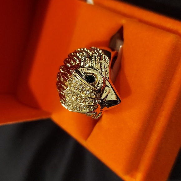 KURT GEIGER LONDON Pave' Crystal Eagle Ring Size 8 - Picture 3 of 6
